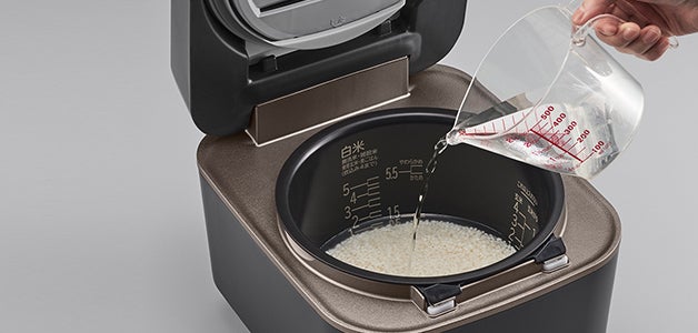 [レンタル] [5.5合炊き] 日立 ふっくら御膳 RZ-W100EM-K 圧力＆スチームIHジャー炊飯器 - 2