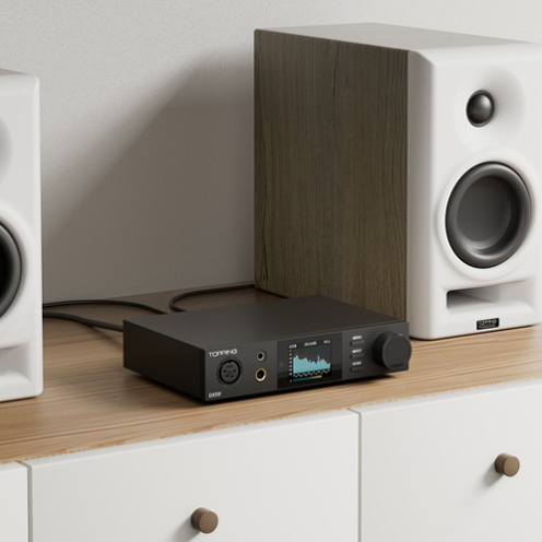 TOPPING DX5II フルバランスデスクトップDAC/AMP ブラック デスク設置 利用イメージ - 6