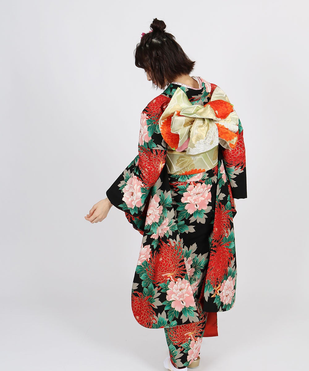 [レンタル] 【対応身長155-170cm】レンタル振袖フルセット-614の宅配レンタル - 9