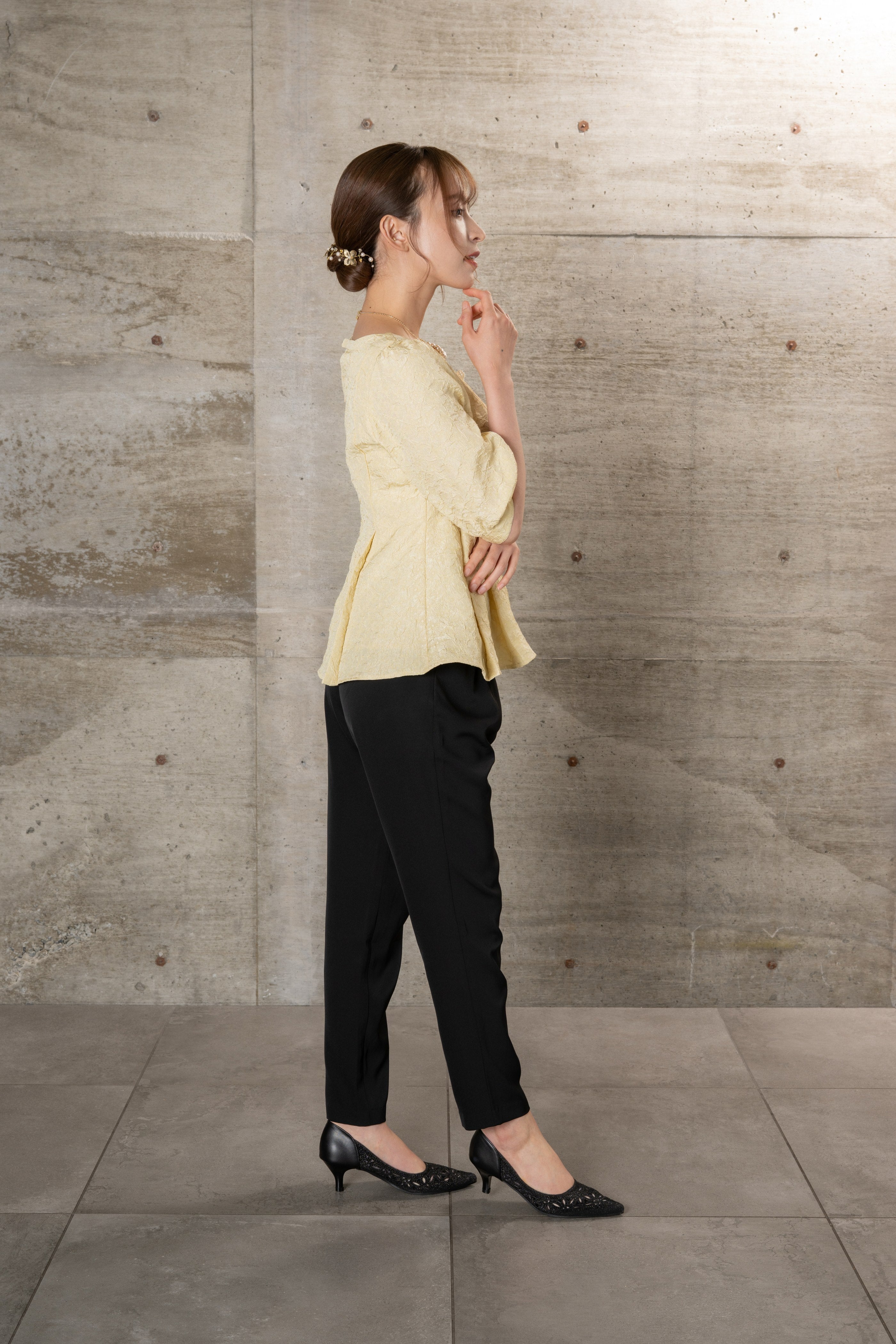 [レンタル] BELINDA DE CAPRIS ジャガードブラウス2wayパンツセットアップ パンツドレスの宅配レンタル - 13