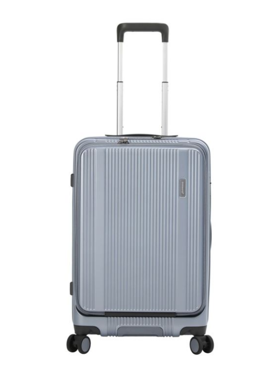 [レンタル] [3-5泊向けサイズ]BERMAS TRAVEL SMART No.60551 フロントオープン 53L 56cm ハードスーツケース スチールブルー