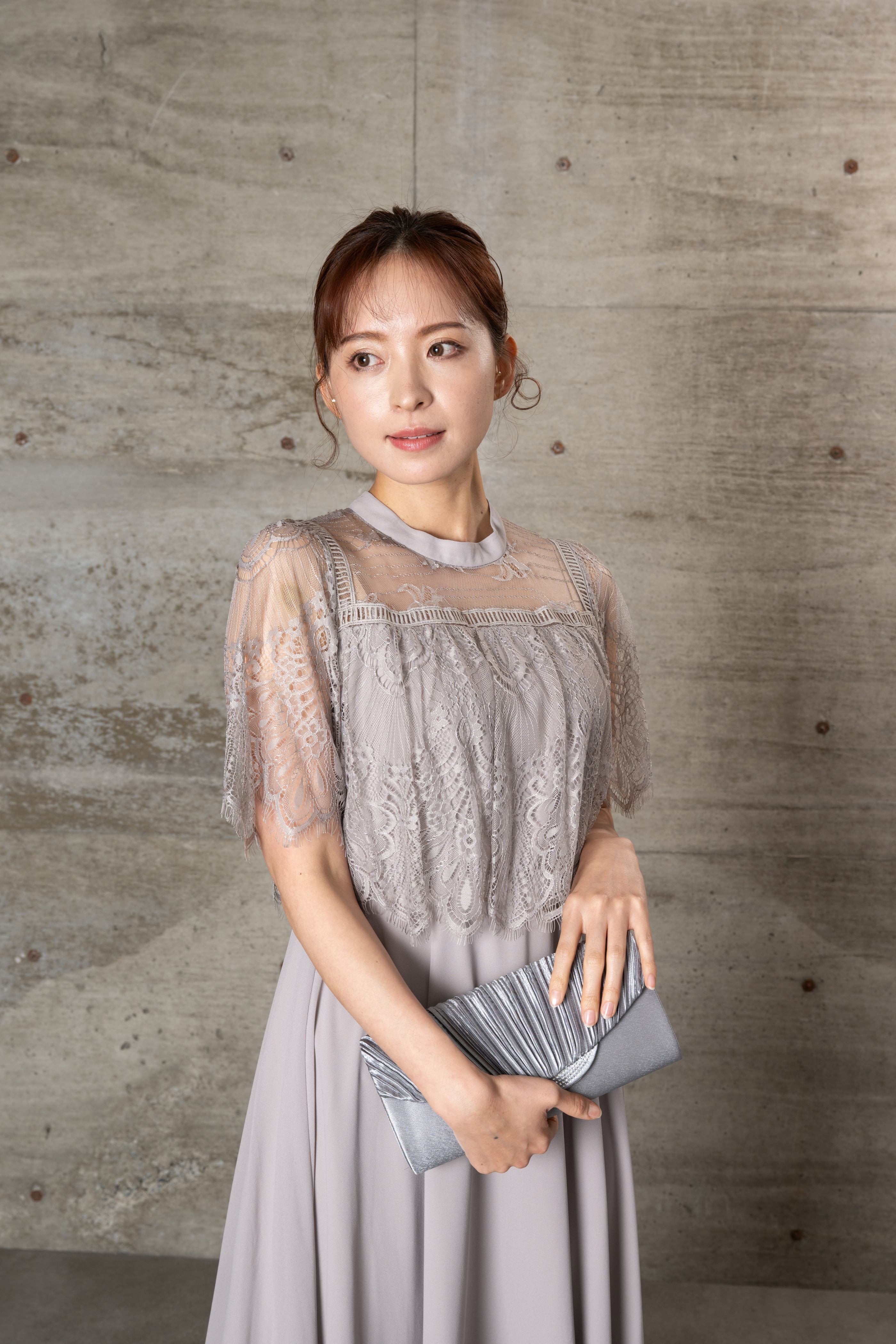 [レンタル] BELINDA DE CAPRIS スタンドカラーフレアドレスの宅配レンタル - 12