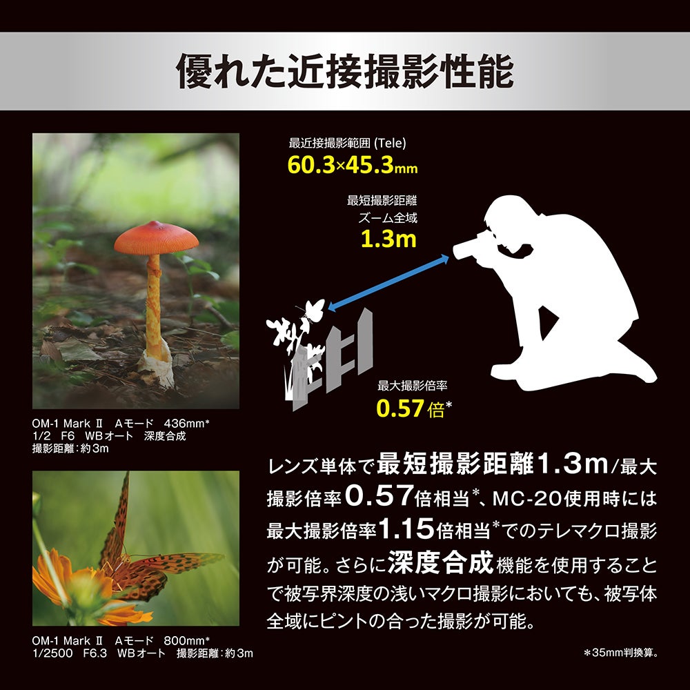 [レンタル] OM SYSTEM M.ZUIKO DIGITAL ED 100-400mm F5.0-6.3 IS II 望遠ズームレンズ - 5