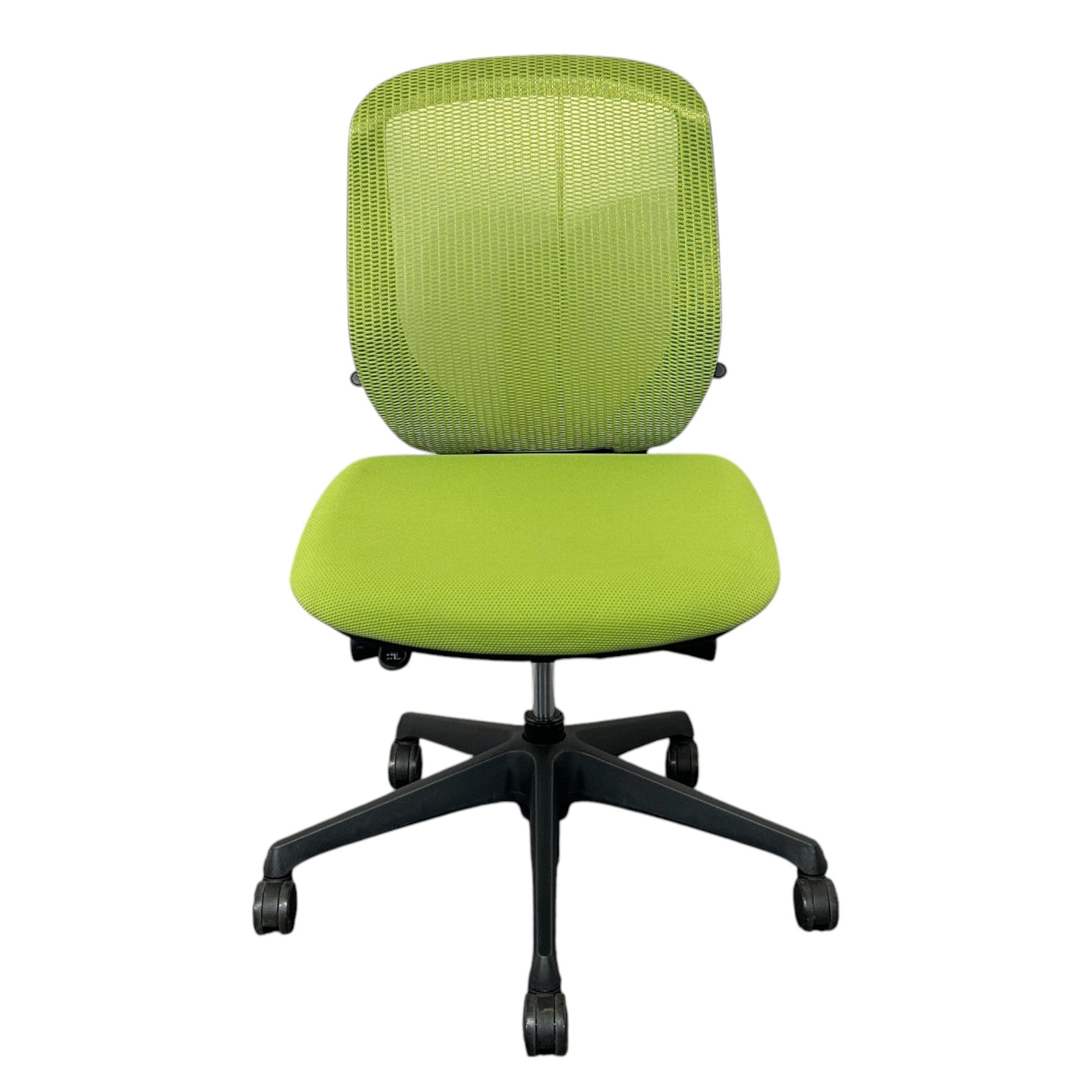 [レンタル] オカムラ オフィスチェア シルフィー ローバック ライムグリーン ブラック C631XR-FMP5 - 2