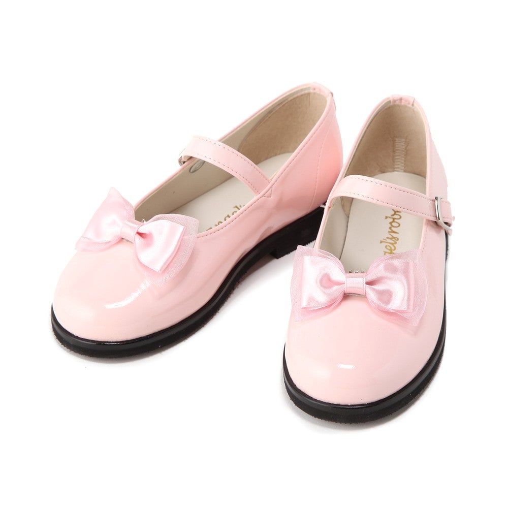 [レンタル] レディース 【子供用】取り外しリボン付きストラップシューズ ピンク 22cm