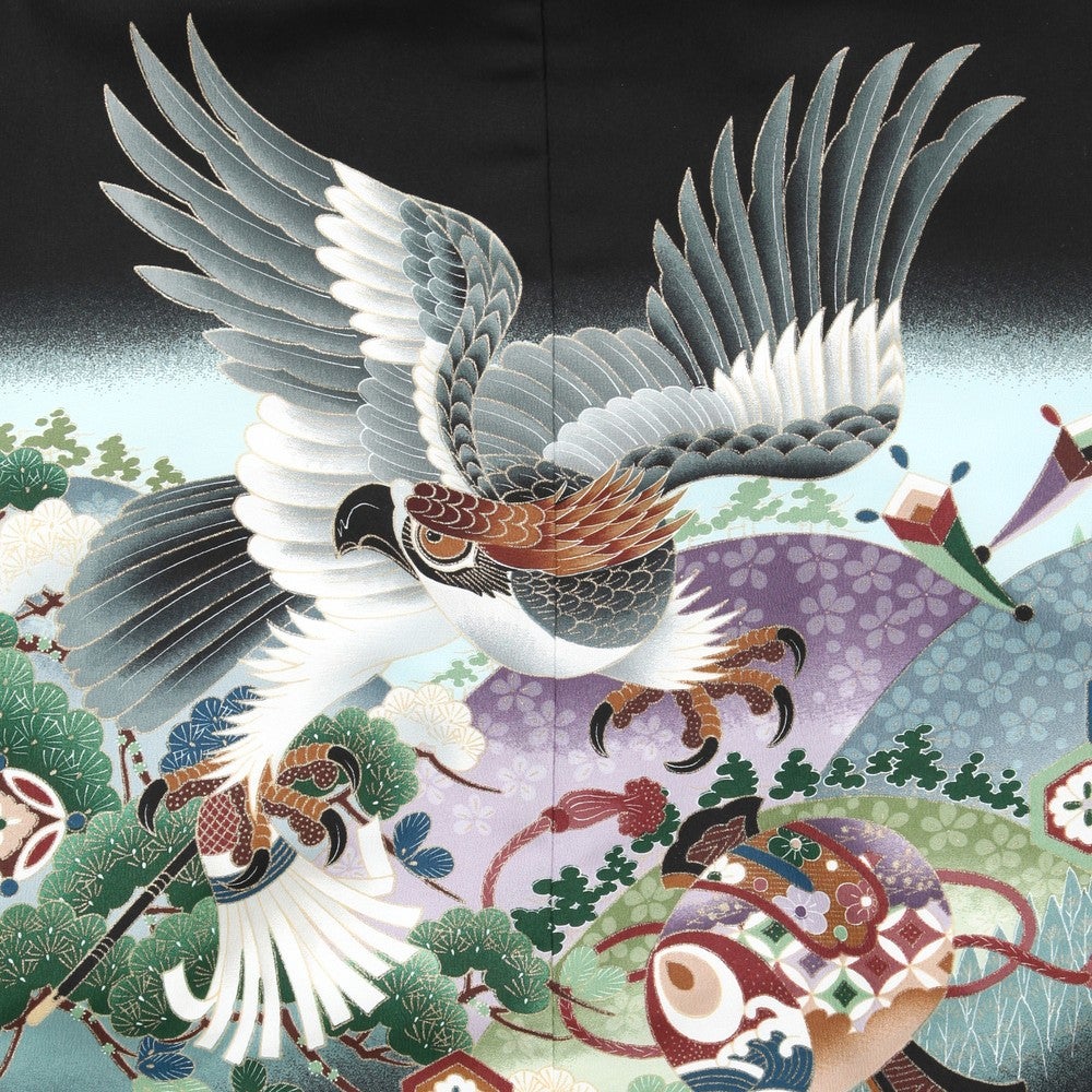 七五三/節句 袴セット 5歳男の子 鋭鷹 小槌