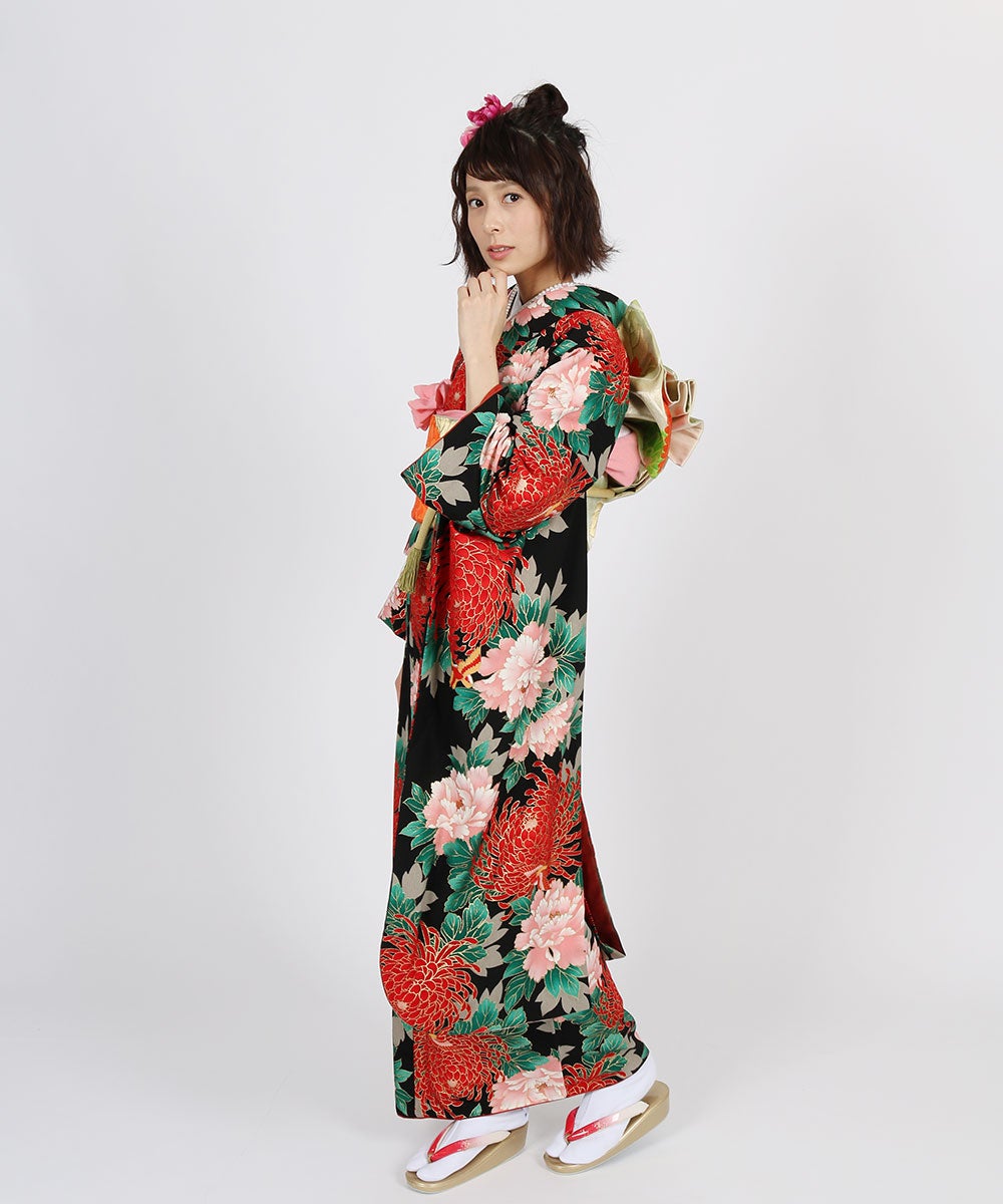 [レンタル] 【対応身長155-170cm】レンタル振袖フルセット-614の宅配レンタル - 5