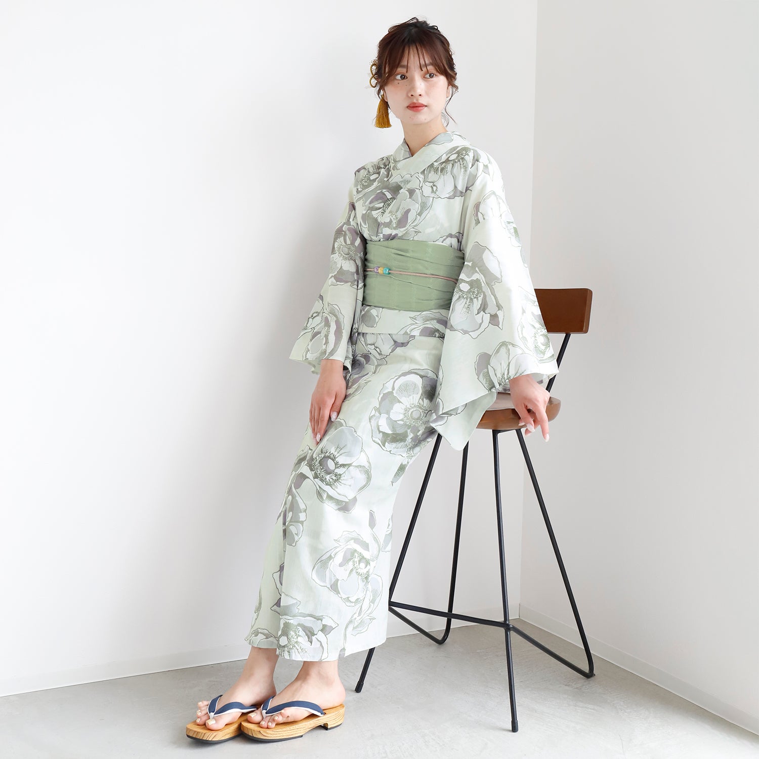 [レンタル] [2025新作]SION レディース浴衣 椿 フリーサイズの宅配レンタル - 2