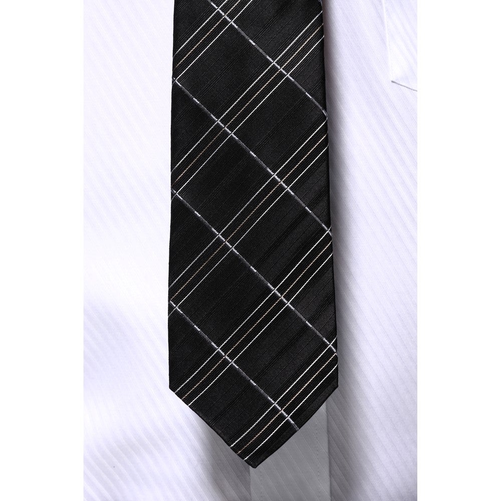 [レンタル] ジョルジオ・アルマーニ メンズネクタイ シルク ブルー＆ストライブ / グレー＆ドット / ブラック＆ウインドーペンの宅配レンタル - 13