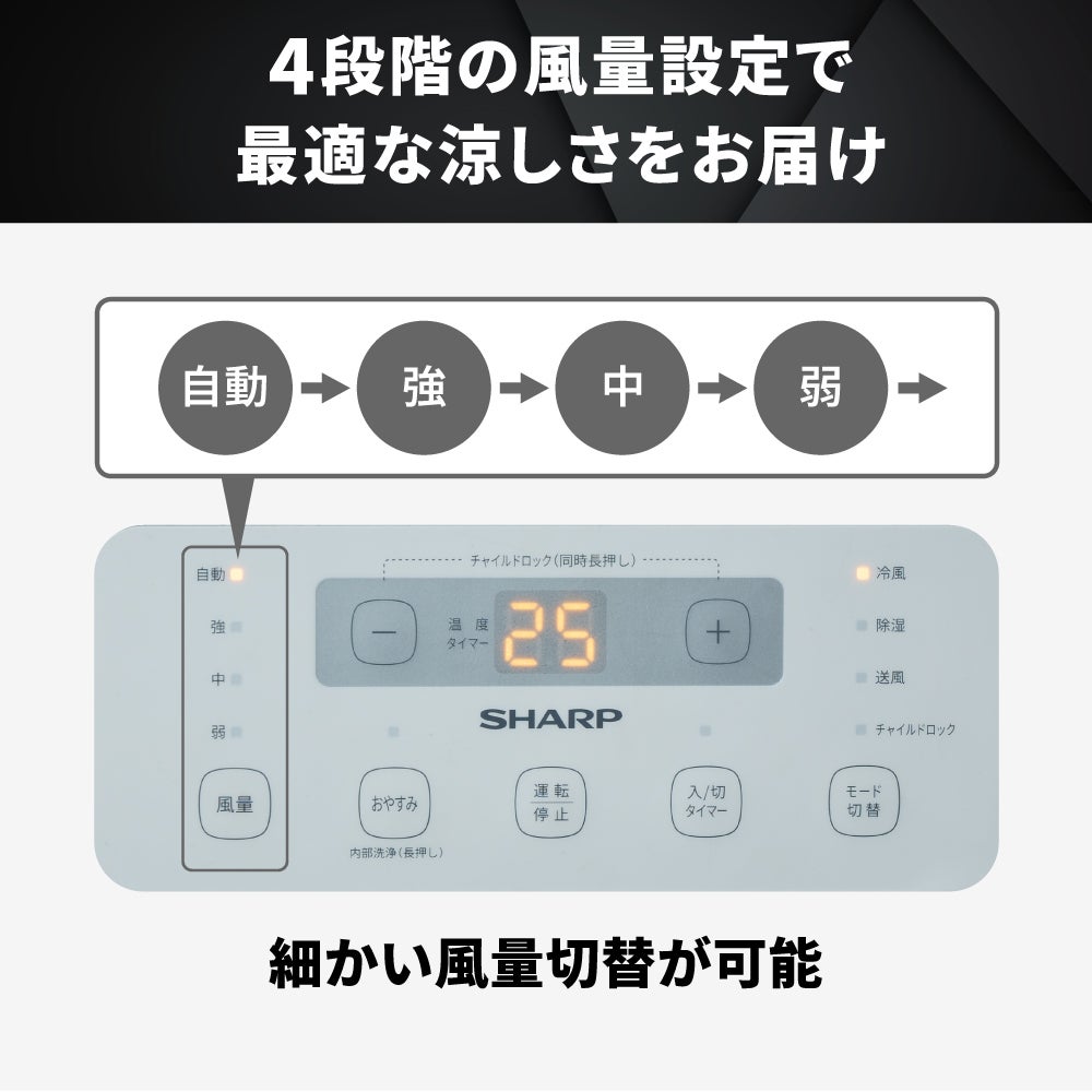 [レンタル] SHARP シャープ ポータブルクーラー プラズマクラスター7000 AV2400U - 7