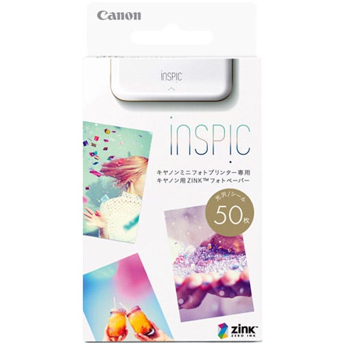 iNSPiC フォトペーパー　ZP-2030-50  3箱 楽天市場】キヤノン iNSPiC用 用紙 ZINK フォトペーパー 50枚