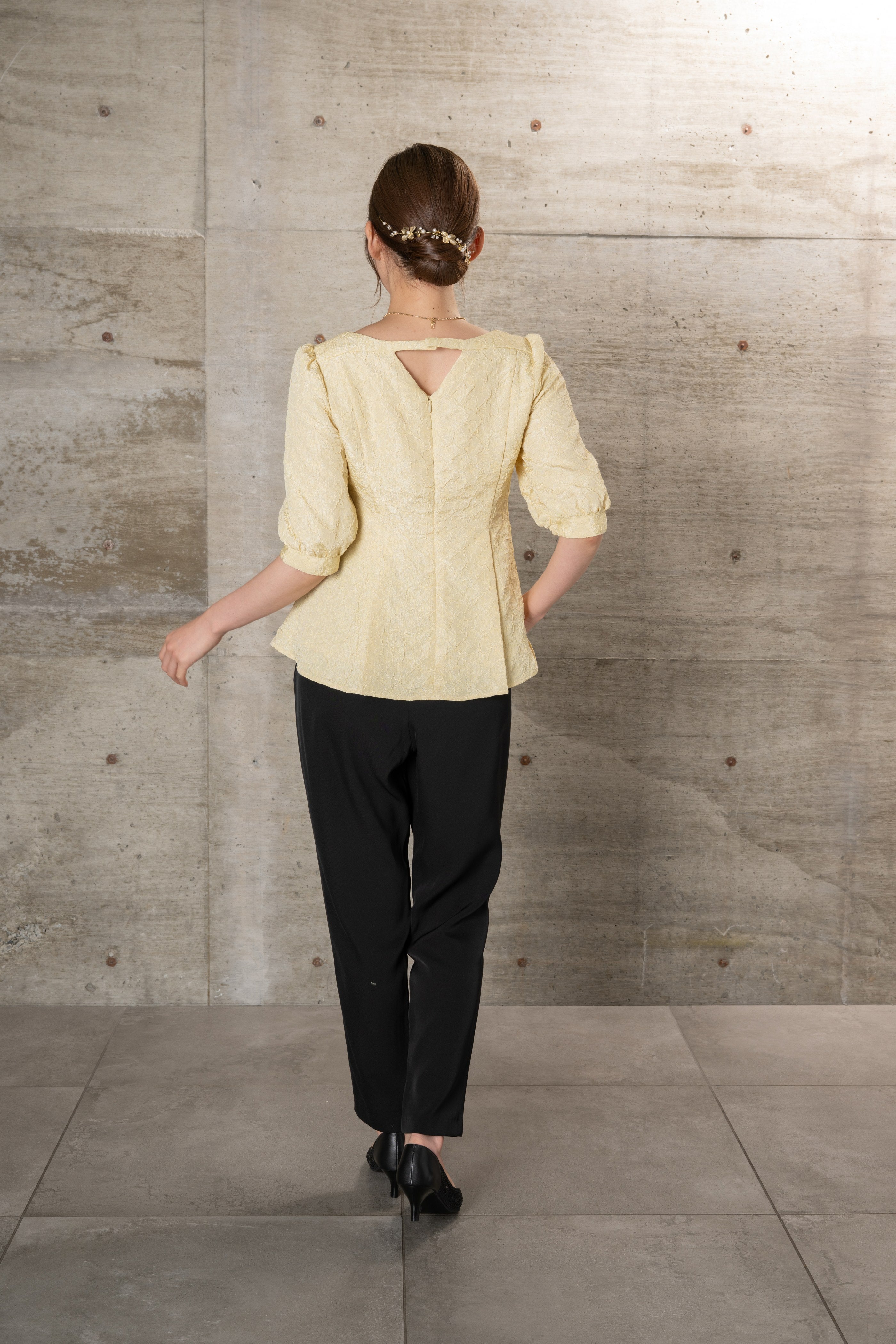 [レンタル] BELINDA DE CAPRIS ジャガードブラウス2wayパンツセットアップ パンツドレスの宅配レンタル - 14