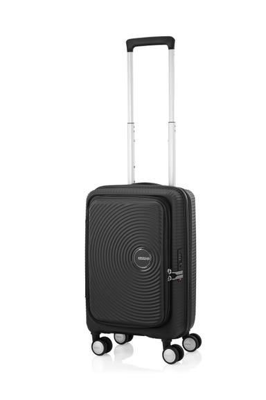 [1-3泊向けサイズ]AMERICAN TOURISTER CURIO スピナー55 エキスパンダブル 33L/拡張時42L ハードスーツケース ブラック