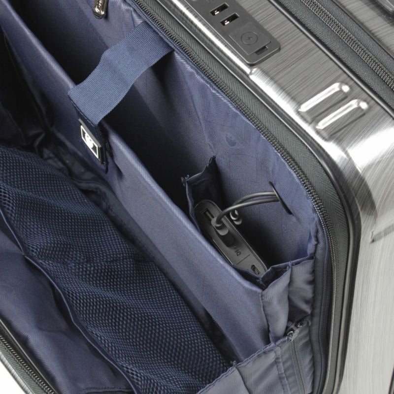 [レンタル] [1-3泊向けサイズ]BERMAS INTER CITY No.60523 33L ハードスーツケース ブラックヘアラインの宅配レンタル - 5