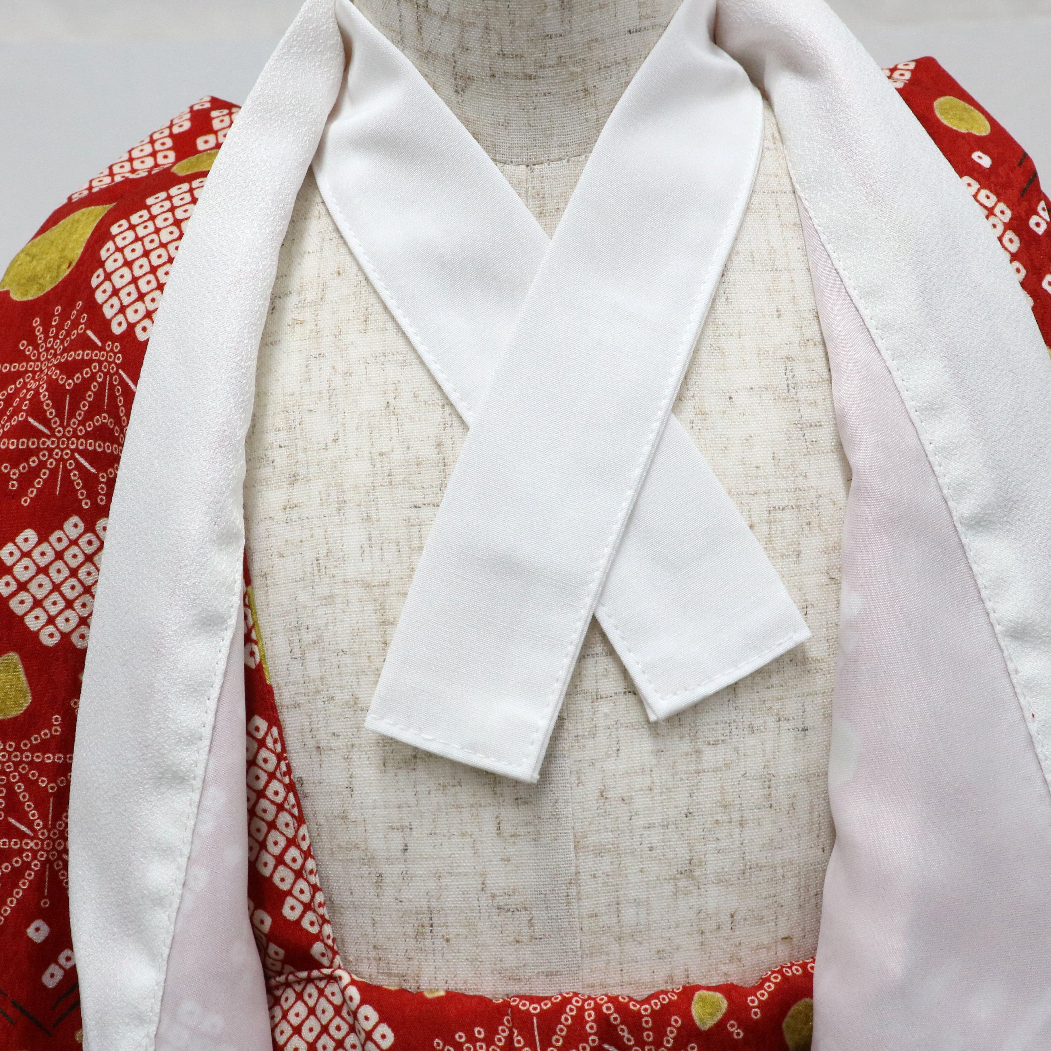 [レンタル] 【自宅で3分簡単着付け】七五三/節句 被布着物セット 3歳 女の子 アンティーク チュール KOBENI 赤 セパレートタイプ 753の宅配レンタル - 11