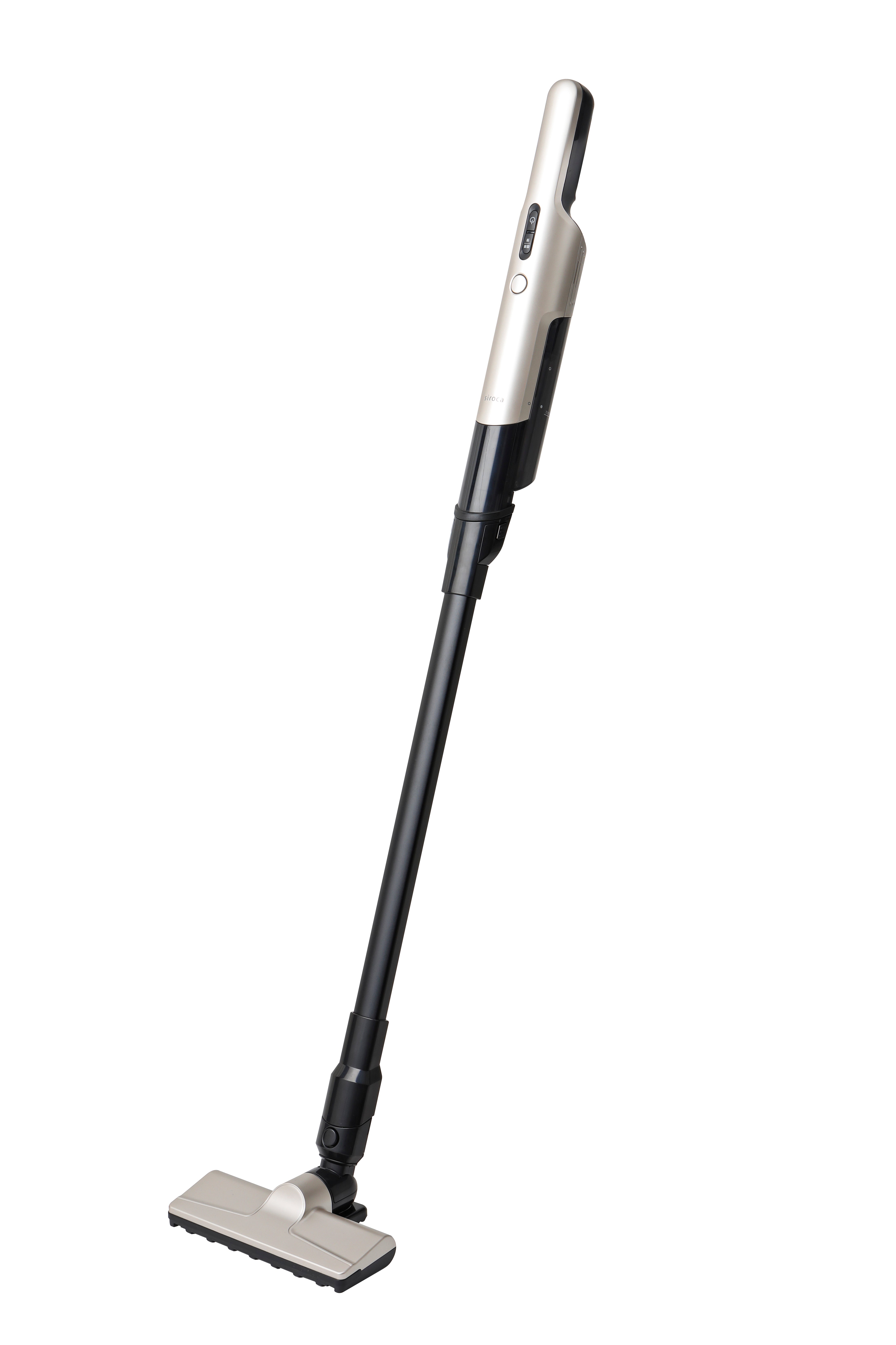 シロカ 2WAYコードレススティッククリーナー SV-S271 [超軽量0.9kg掃除機/ハンディ可] シャンパンシルバー