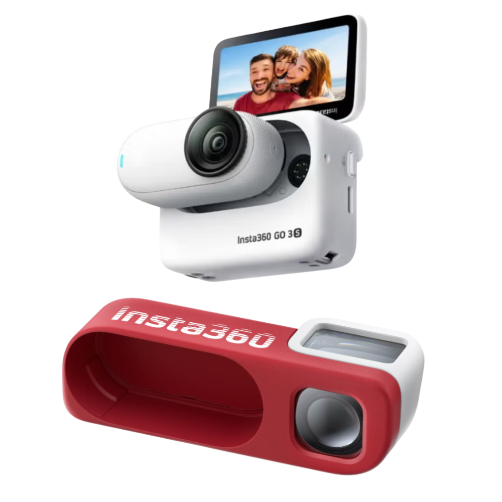 [レンタル] Insta360 GO 3S 128GB アクションカメラ レトロキット クラシックレッド - 2