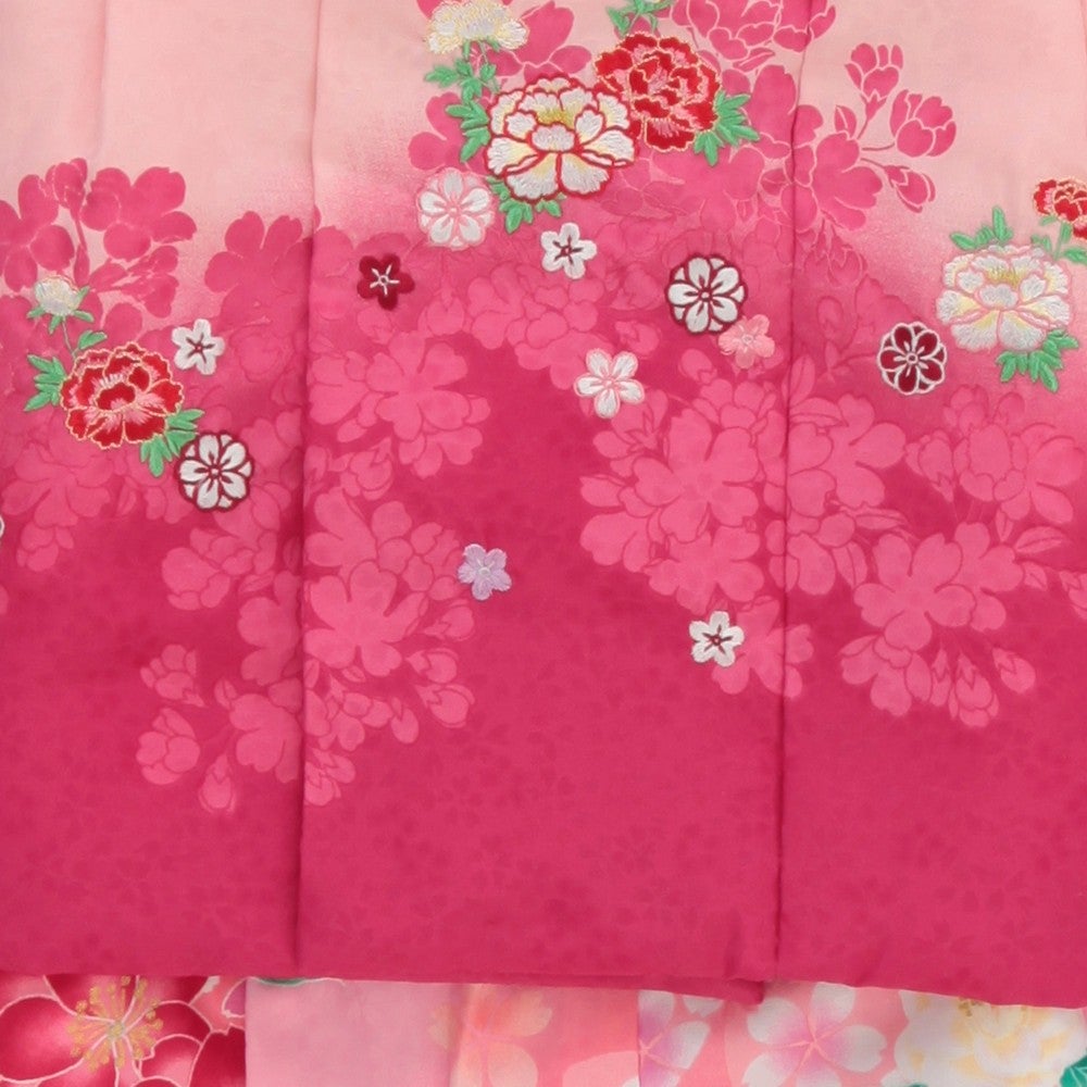 [レンタル] 七五三/節句 被布セット 3歳女の子 可憐 華やかの宅配レンタル - 3