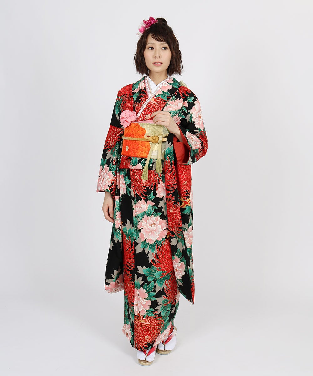 [レンタル] 【対応身長155-170cm】レンタル振袖フルセット-614の宅配レンタル - 6