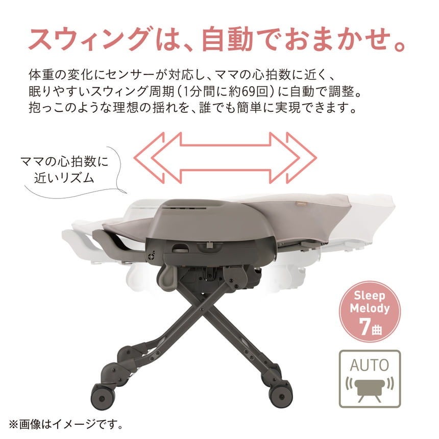 電動　オルゴール、揺れ付き　コンビチェア ベビーラック＆ベビーチェア（ハイローチェア）の種類/機能/選び方