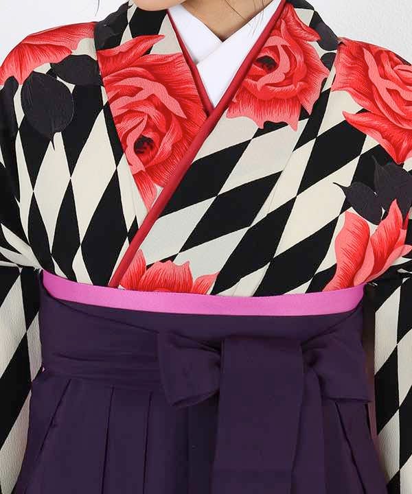 [レンタル] 【対応身長 157cm～165cm】卒業式 袴 レンタル フルセット 女性 袴セット-1434の宅配レンタル - 15