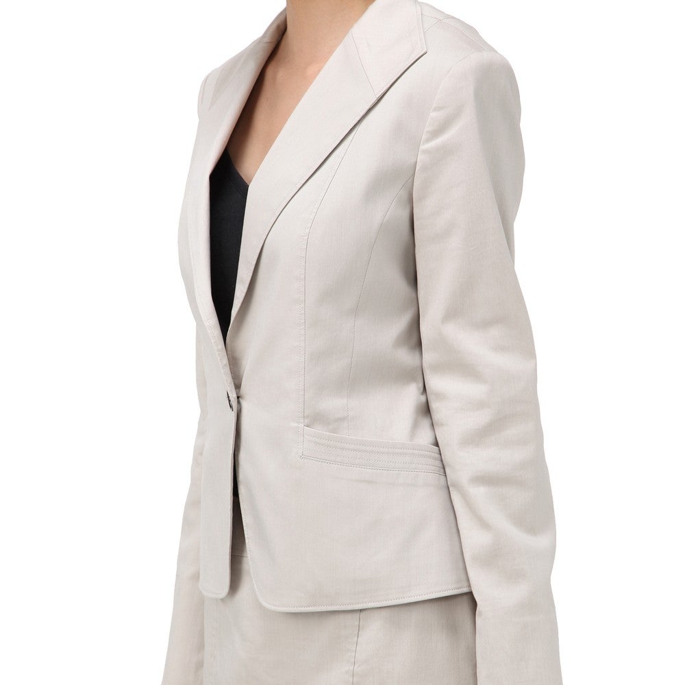 レンタル] 自由区 スカートスーツ グレー / ベージュ シルバー 9