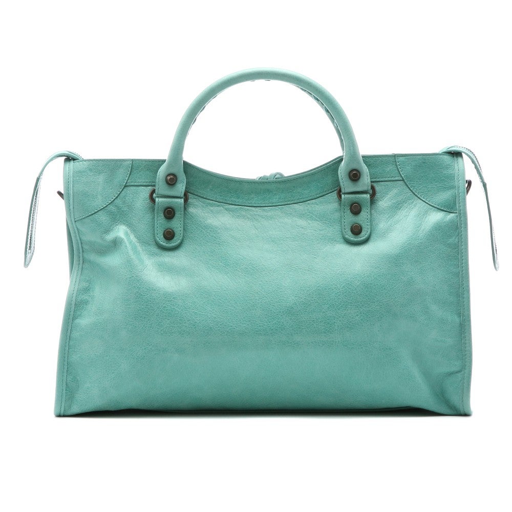 [レンタル] レディース バレンシアガ シティー レザー ハンドバッグ - 9