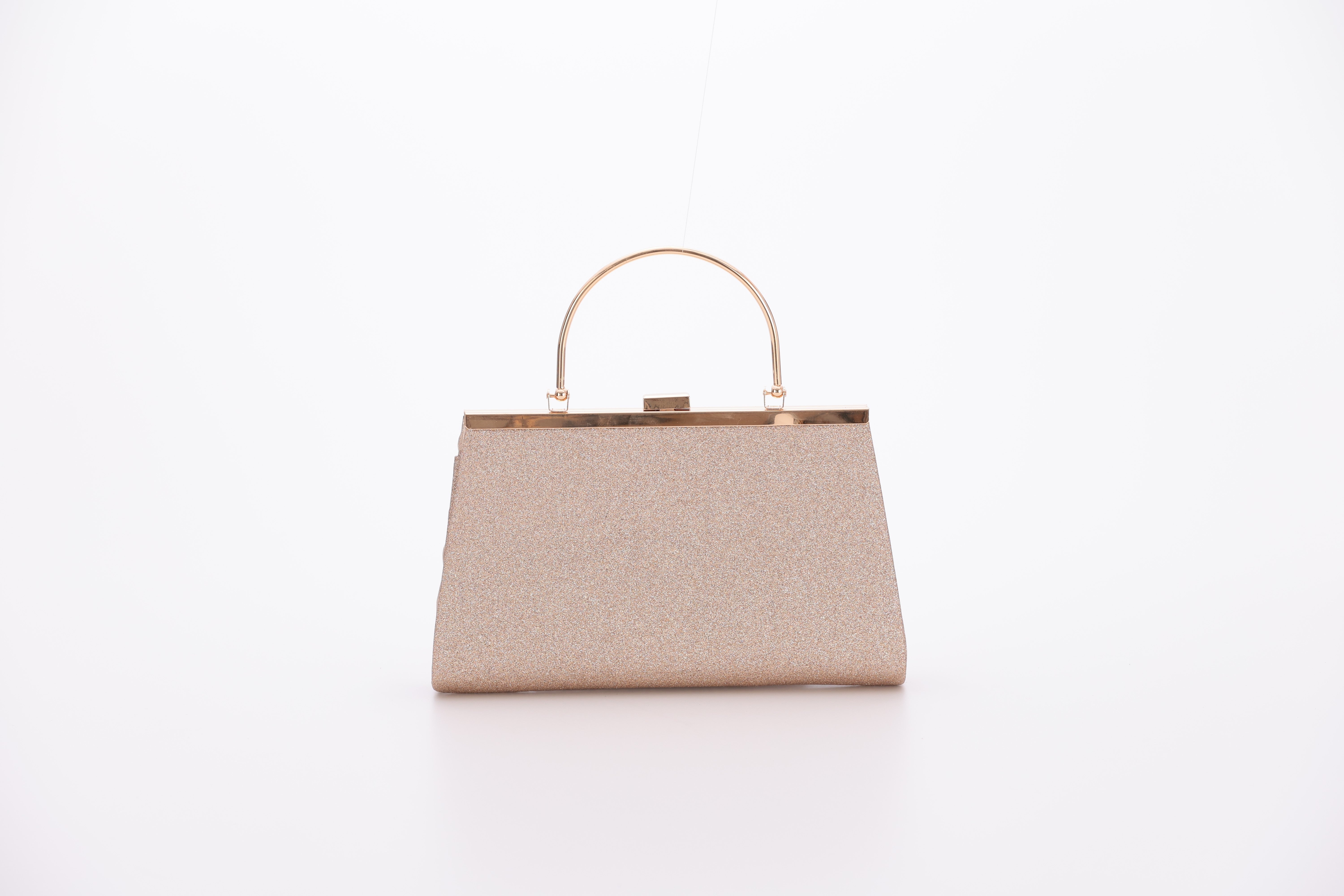 [レンタル] アートマリー グリッター プリーツ デザインパーティーバッグ ベージュの宅配レンタル - 2