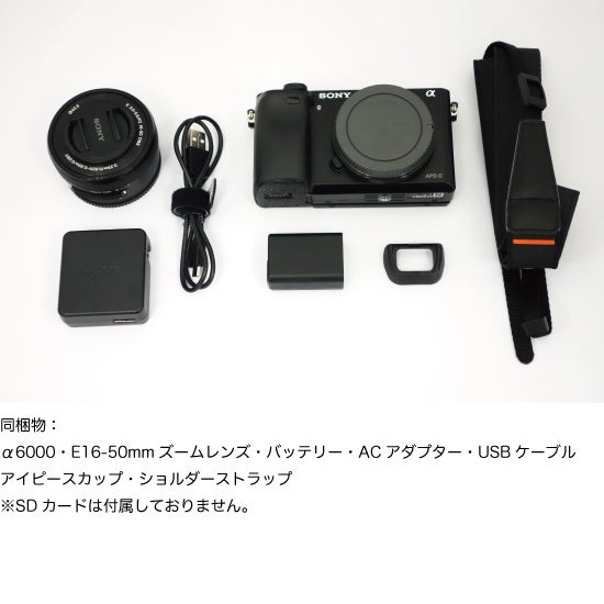 レンタル] ソニー α6000 パワーズームレンズキット ミラーレス