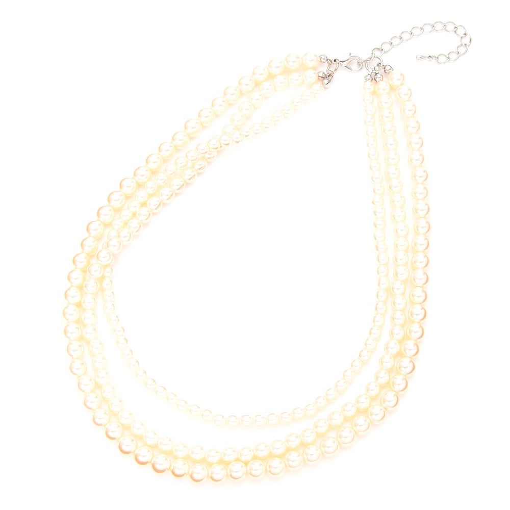 [レンタル] f-mode 3連パールネックレスの宅配レンタル - 8