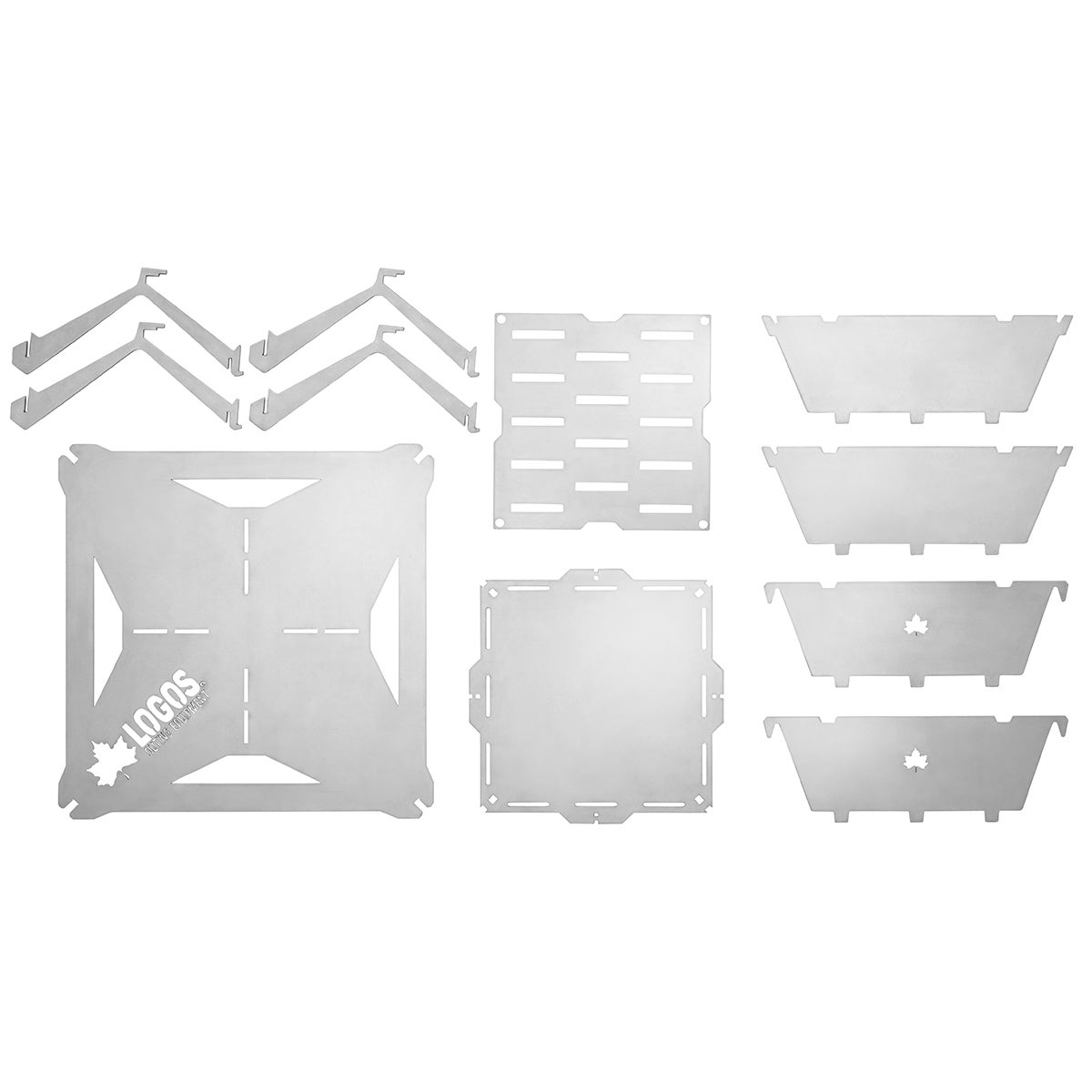 [レンタル] LOGOS (ロゴス) the ピラミッドマスター SOLO たき火台 耐火・断熱シート付セット - 7