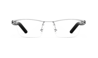 HUAWEI Eyewear 2 シルバー スピーカー内蔵アイウェア ウェリントン型ハーフリム LFT-G00