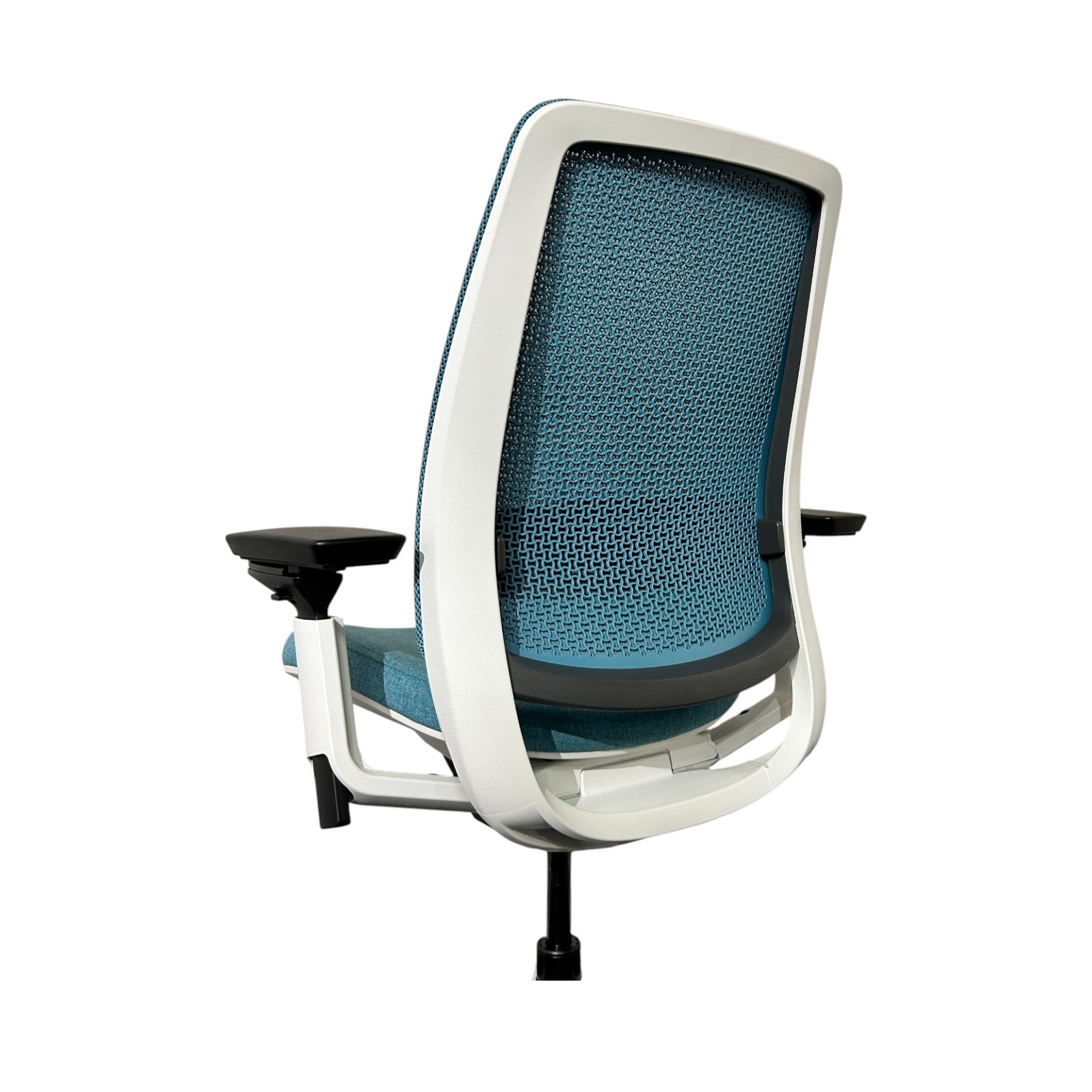 [レンタル] Steelcase オフィスチェア Series2 ハイバック 可動肘 ランバーサポート ラグーン ホワイト 436AIR3DSA - 12