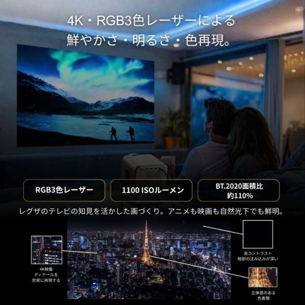 [レンタル] TVS REGZA RLC-V5R-S レーザープロジェクター - 5