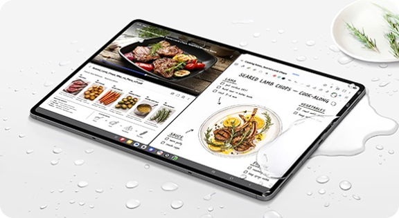 サムスン(Samsung) Galaxy Tab S12 Ultra (Wi-Fi, 14.6インチ) 防水防塵で水回りでも使えるイメージ - 17