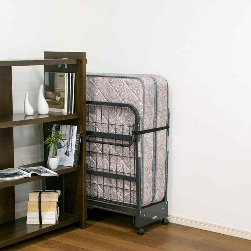 [レンタル] 【送料別】フランスベッド 折りたたみ(谷折)ベッド パンテオン401N(スプリングマットレス付き) - 6