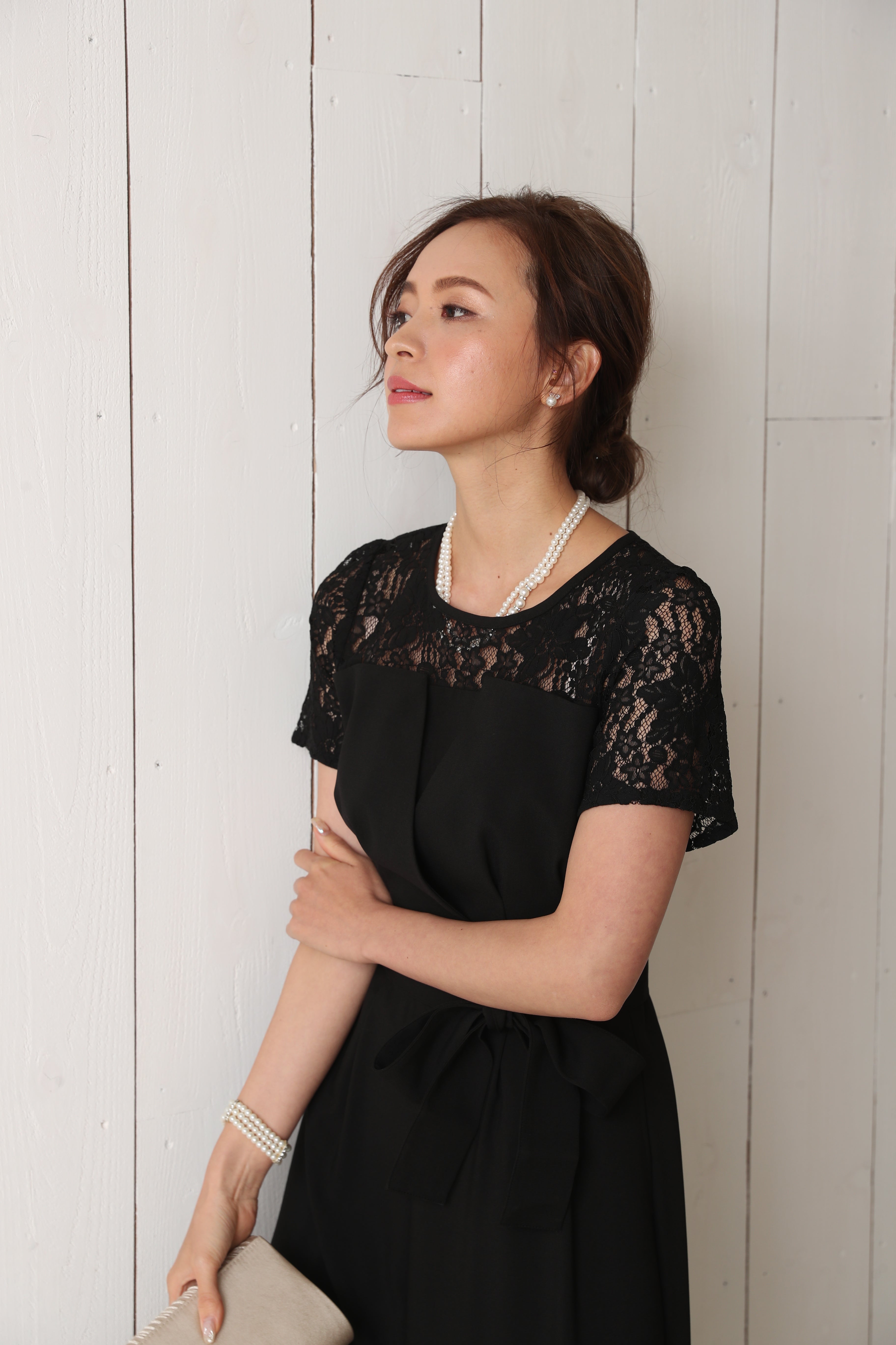 [レンタル] BELINDA DE CAPRIS 袖付きタックテーパード オールインワン パンツドレス ブラックの宅配レンタル - 29