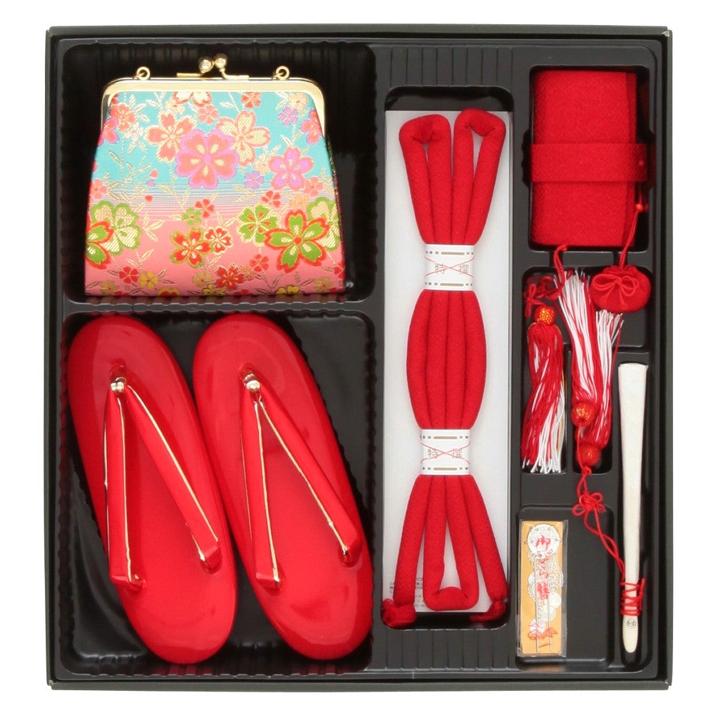 [レンタル] 七五三/節句 着物セット 7歳女の子 陽気な天使 レインボー柄 ふんわりの宅配レンタル - 3