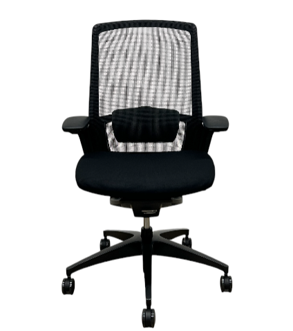 [レンタル] オカムラ Finora（フィノラ）シリーズ ハイバック クッションタイプ 可動肘 ランバーサポート付き ウレタンキャスター C787JS F1G1 オフィスチェア - 2