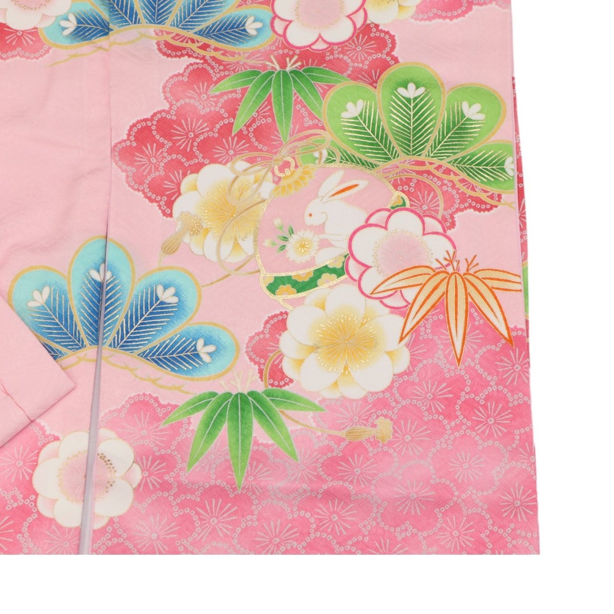 [レンタル] 女の子 お宮参り 産着レンタル6点フルセット 貝桶 ピンクの宅配レンタル - 3