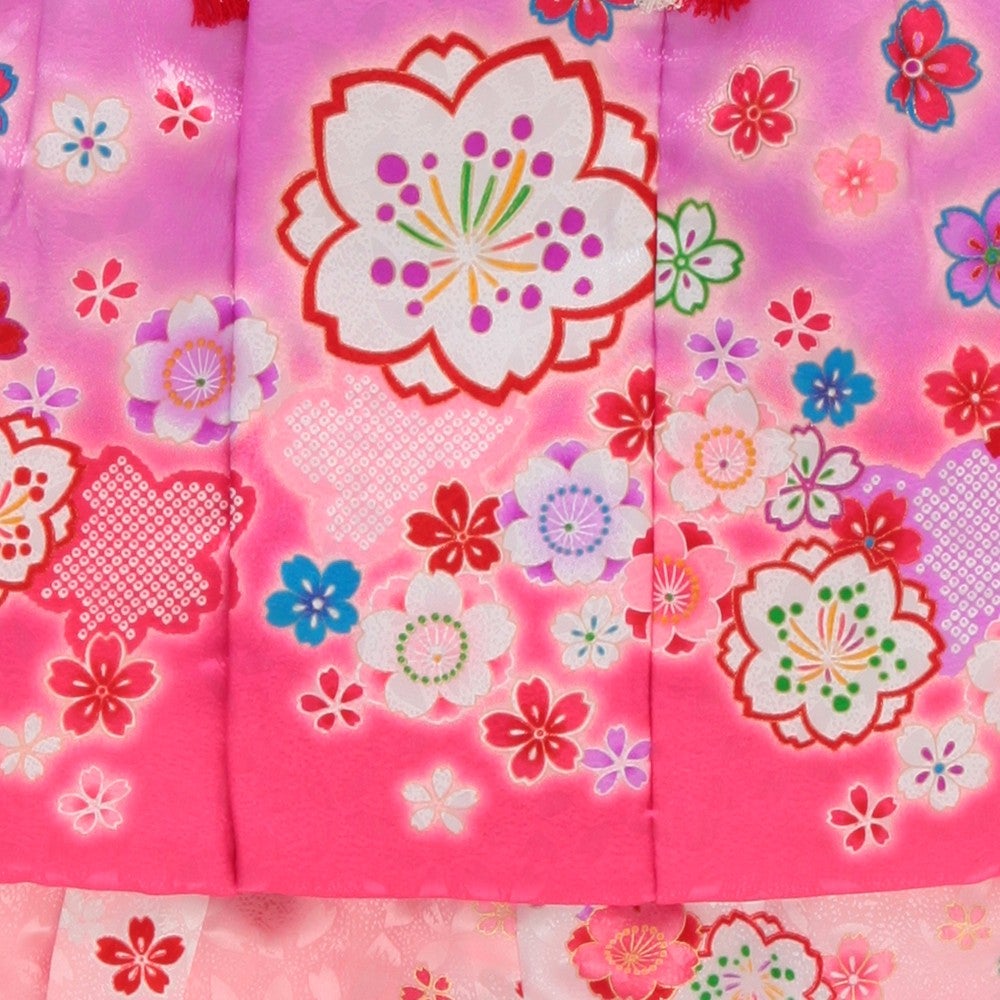 [レンタル] 七五三/節句 被布セット 3歳女の子 桜模様の宅配レンタル - 2