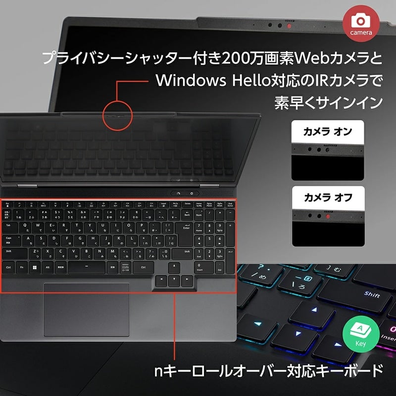 [レンタル] mouse(マウス) G-Tune E5I9G70BK-A ゲーミングノートパソコン E5I9G70BKABCW101DEC - 14