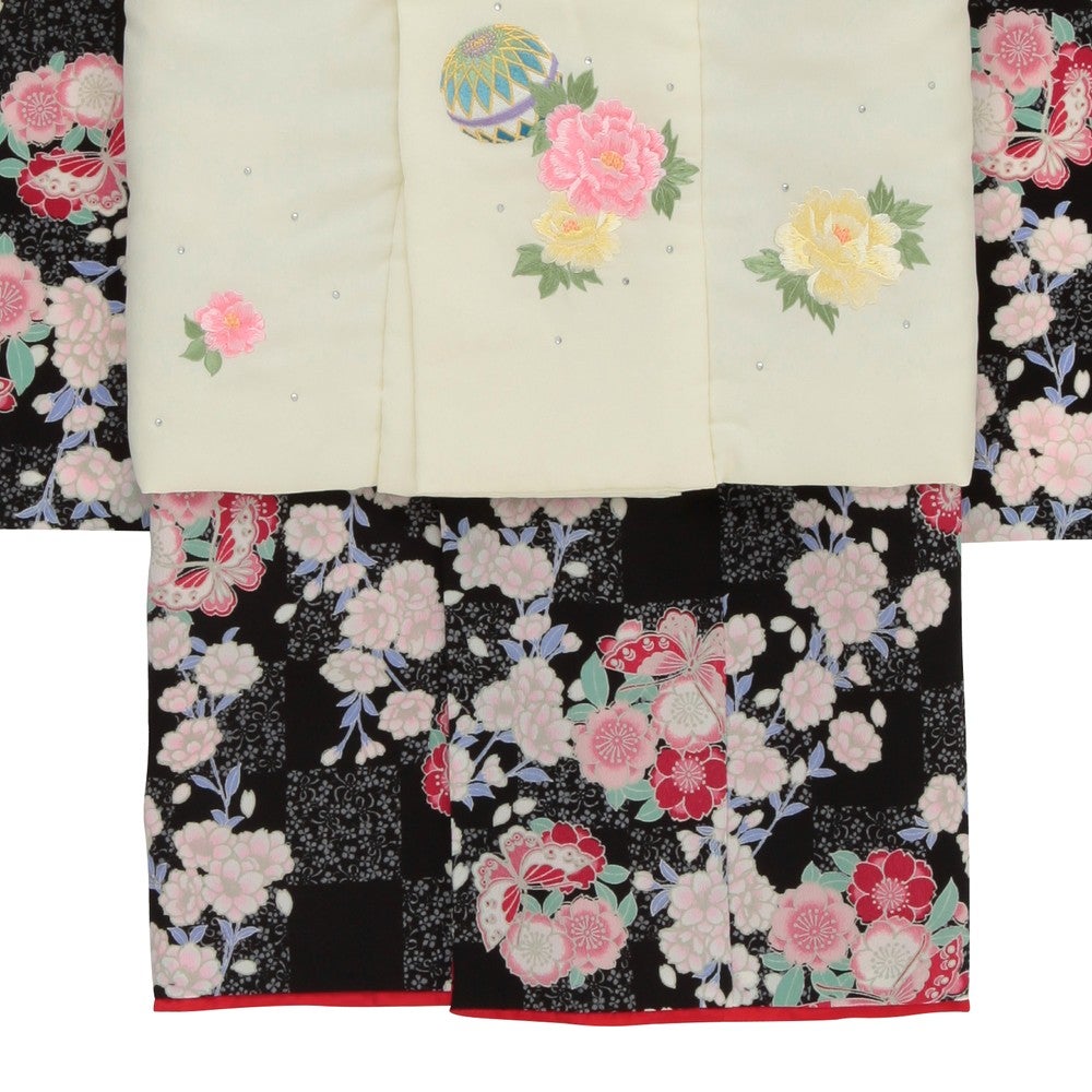 [レンタル] 七五三/節句 被布セット 3歳女の子 妖麗 薔薇の宅配レンタル - 3