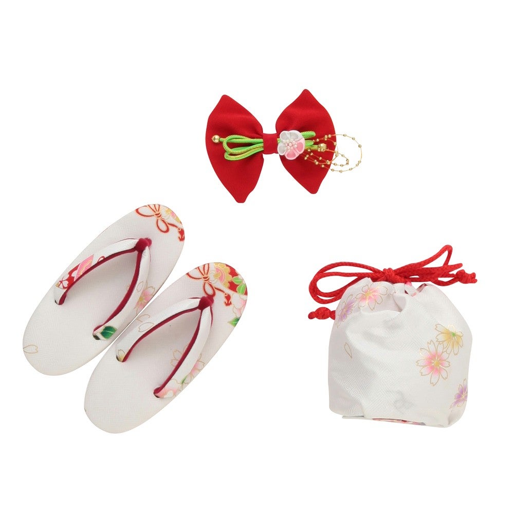 [レンタル] 七五三/節句 被布セット 3歳女の子 エレガント 鞠 牡丹の宅配レンタル - 4