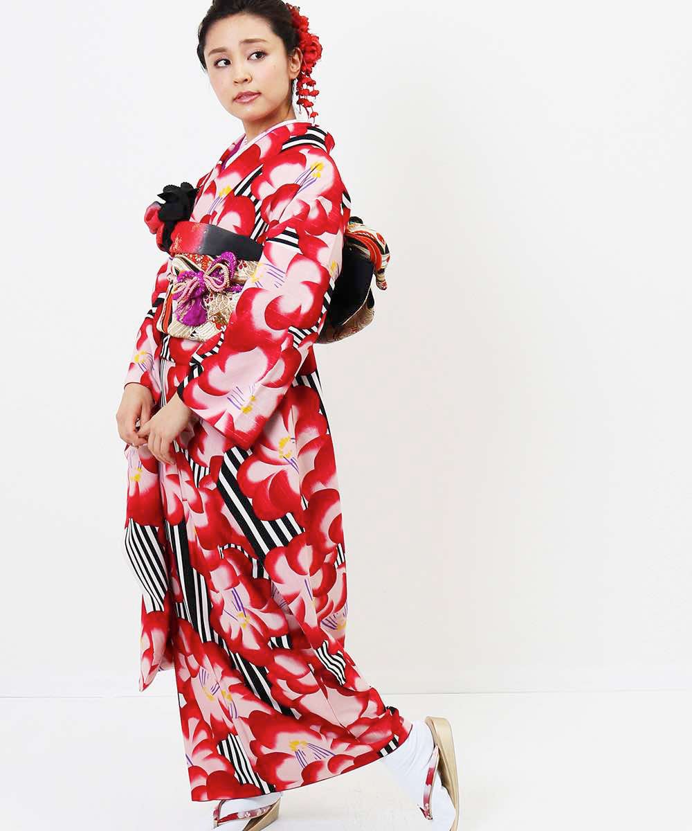[レンタル] 【対応身長148-168cm】レンタル振袖フルセット-764の宅配レンタル - 14