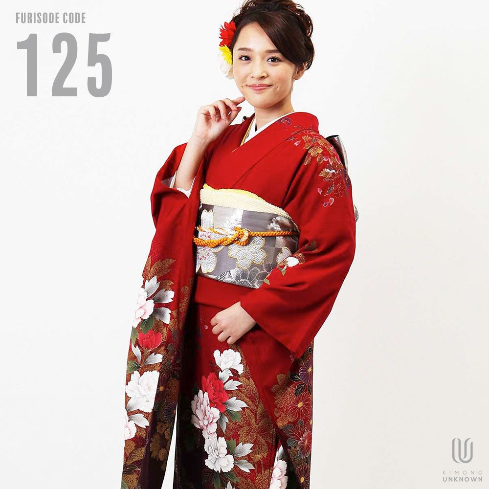 [レンタル] 【対応身長160-175cm】レンタル振袖フルセット-125