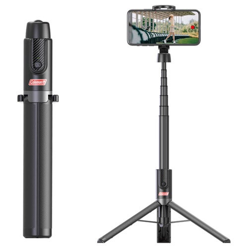 [レンタル] Velbon（ベルボン）Coleman セルフィースタンド ロング 三脚付き自撮り棒 ブラック