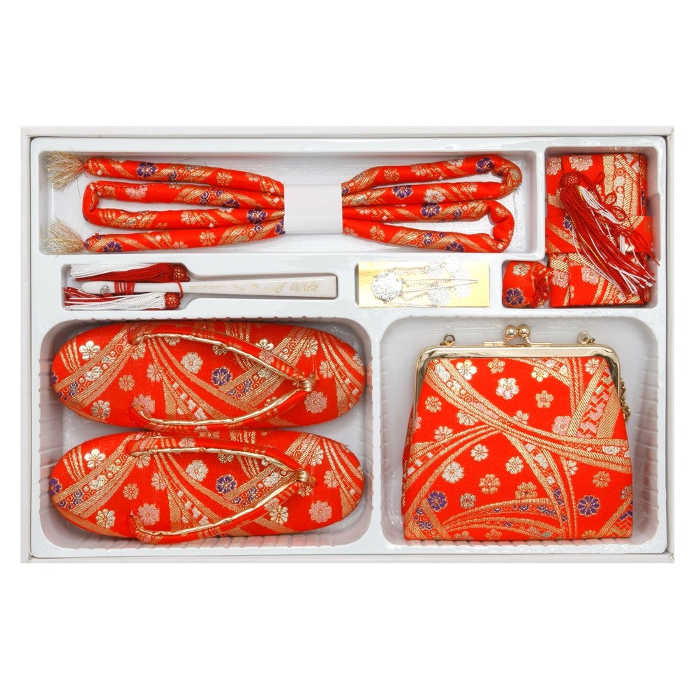 [レンタル] 七五三/節句 着物セット 7歳女の子 古典絵柄 華やかの宅配レンタル - 3