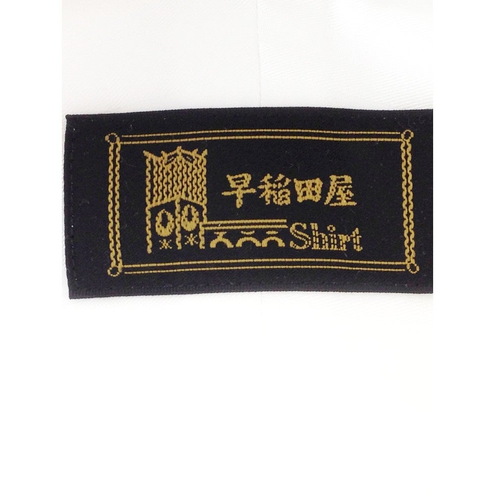 [レンタル] 早稲田屋 メンズワイシャツ 長袖 ボタンダウン 白 シャドーストライプ (Mサイズ / Lサイズ)の宅配レンタル - 2