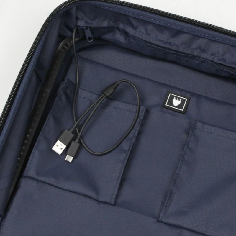 [レンタル] [1-3泊向けサイズ]BERMAS INTER CITY No.60524 22L ハードスーツケース ブラックヘアラインの宅配レンタル - 9